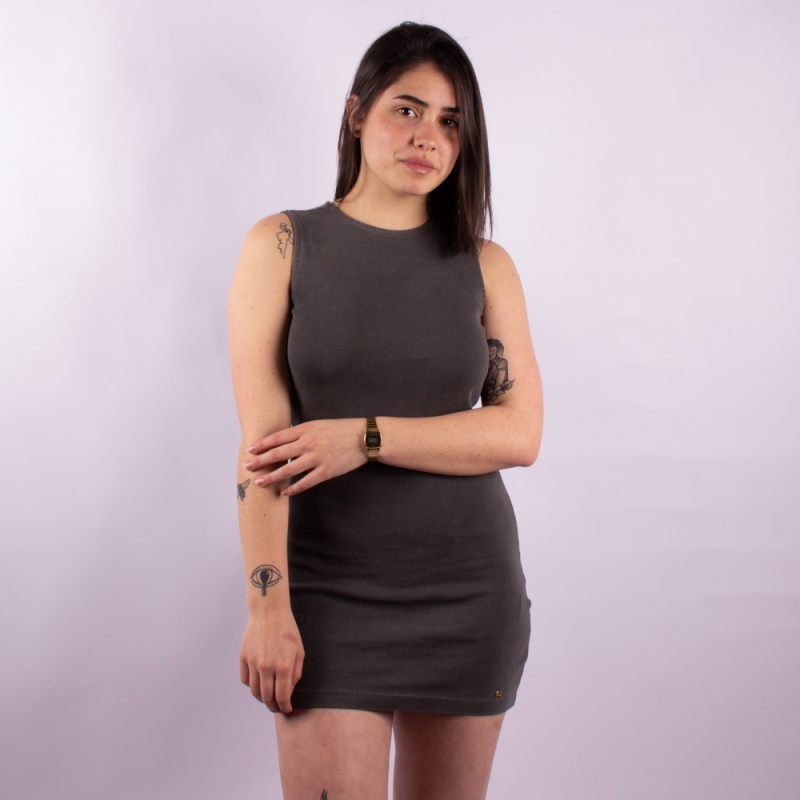 Vestido Rip Curl Cabana Surf Cinza Escuro